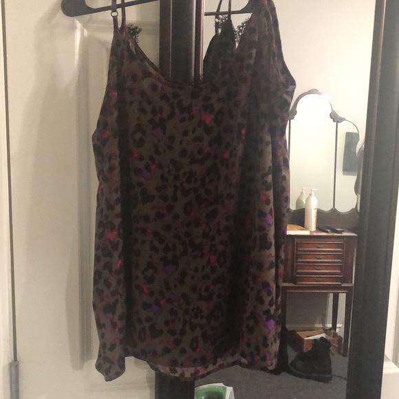 Purple leopard print cami - Picture 2 of 7